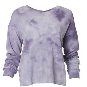 NWT For the Republic Womens Tie Dye LS Top
